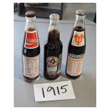 collectible coke & pepsi bottles