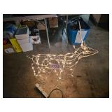 lighted wire deer