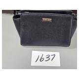 NEW Korvara mini saffiano satchel, black