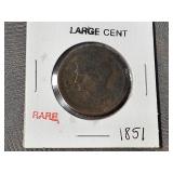1851 RARE Large Cent