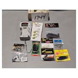 fishing lures, jigs, etc.