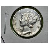 1941 RARE SILVER Mercury Dime
