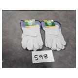2 pair of large leather gloves 2 pair of large leather gloves