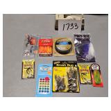fishing lures, jigs, etc.