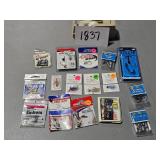 fishing tackle, lures, etc.