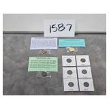 Collectible Indian Heads, Nickel, 1909 VDB Cents Collectible Indian Heads, Nickel, 1909 VDB Cents
