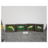 Signed Fishing Lure Art - for his man cave
