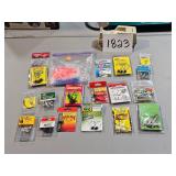 fishing tackle, lures, etc.
