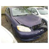 2006 TOYOTA COROLLA NO RUN
