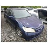 2004 HONDA CIVIC NO RUN-NO KEY