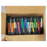 box full of pens