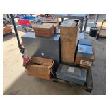 skid of electrical boxes & disconnects