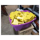 bin full of putty knives