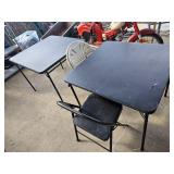card tables & chairs