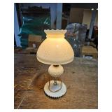 white glass vintage lamp