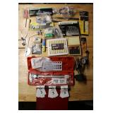 Calipers, lathe tools, and miscellaneous tools