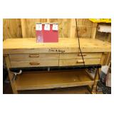 work bench with drawers