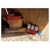 Inflatable boat with paddle