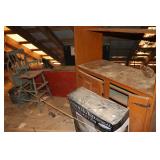 Cabinet and miscellaneous items