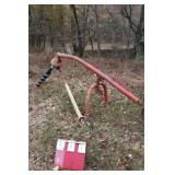 2 point post hole digger with 2 extra augers