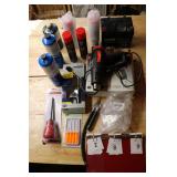 heat gun, butane refills, small propane tanks