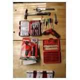 Drills and accessories, hammer, wrench