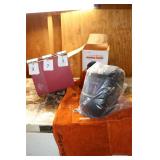 Welding helmet and apron