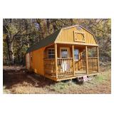 11ft 6 in wide x 30 ft long building; 6 ft porch