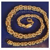 Fancy Gold Chain 18K YG 16" 47.7 grams