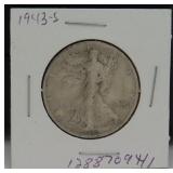 1943-S Walking Liberty Silver Half Dollar