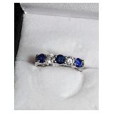 14K WG Band 2 Natural Diamonds aprx  2CT ea