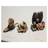 3 western decor 2" - 5" items