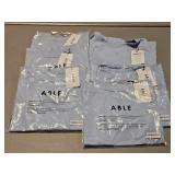 (6) new soft blue shirts