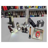 group of flashlights