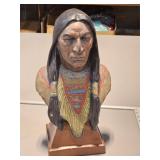 17" tall Indian Bust