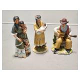 6" to 8" indian & cowboy figurines