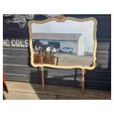 vintage dresser mirror - can remove rails to hang