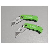 (2) razor utlity knives