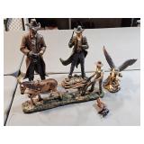 damaged or chipped western figurines