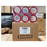 case of 36 rolls of 2" red tape