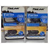 2 - (2 per pack 8" chain saw chains)