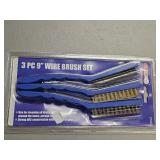 NEW 3pc wire brush set