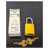 NEW Yellow Master padlock