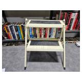 2 level metal step stool