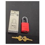 NEW Red Master Padlock