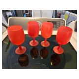 decorative red glasses