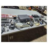 Table of random electronics - audio stuff