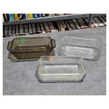 small bread loaf or cassarole dishes
