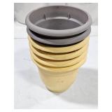 6 flower pots - 6"