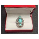 LARGE TURQUOISE ESTATE RING
